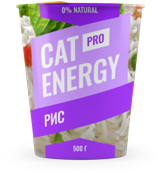 Упаковка рисового кошачего корма Cat energy